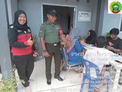 Serda Parizal Monitoring Pelaksanaan Penyerahan Bantuan Sembako Dari Dinsos Melalui Kelurahan