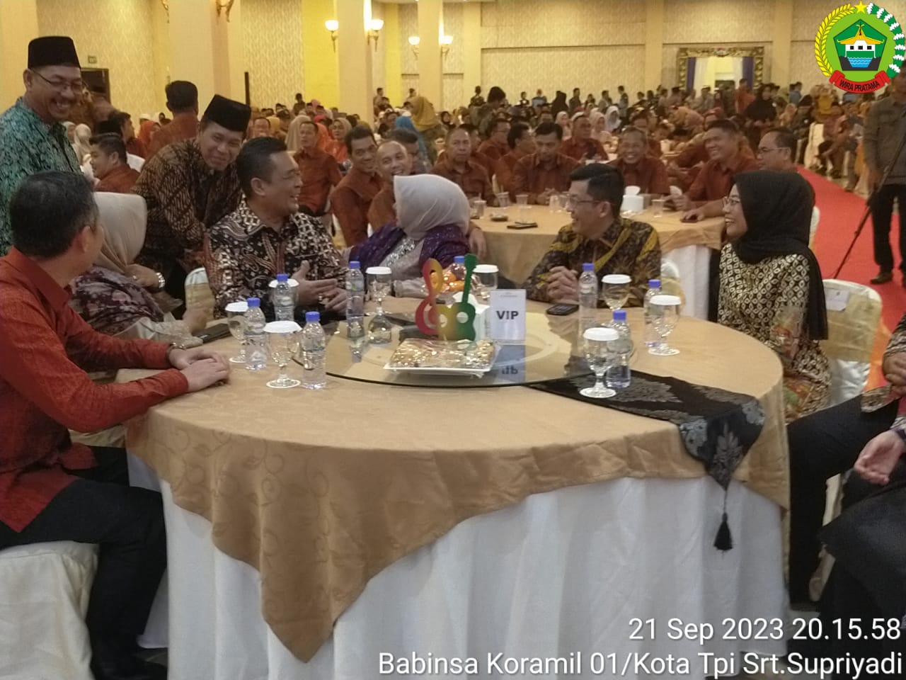 Malam pisah sambut Walikota dan Pj Walikota Tanjungpinang di Hotel CK Tanjungpinang, Kamis (21/9/2023)